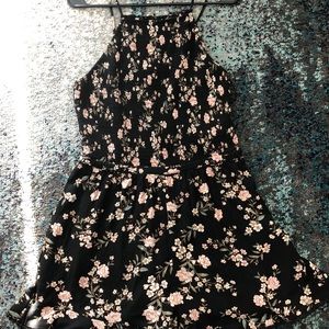 American eagle floral halter romper